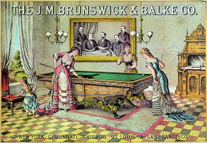 Early 1880s Billiards Ladies