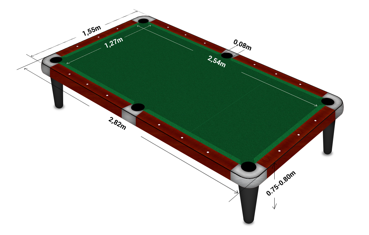 Snooker Table Size In Cm