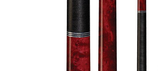 C-960 Classic Crimson Birds-Eye Maple with Triple Silver Rings Cue